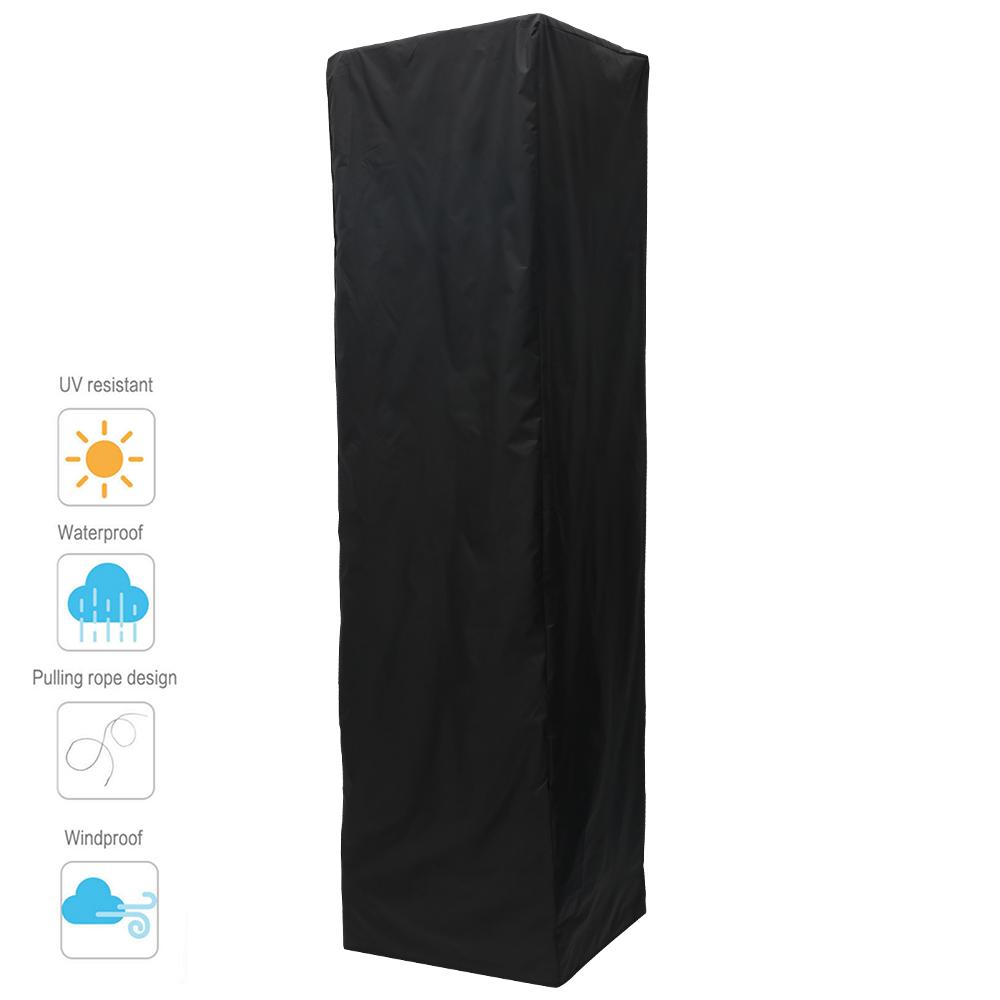 1pc Patio Heater Cover Garden Veranda Patio Heaters Cover Dust Cover Outdoor Heater Waterproof Furniture Protector with Zipper