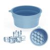 New Foldable Face Ice Bath Bowl Silicone Built-in Ice Tray Portable Ice Basin Face Dipping Bowl Spa Facial Treatment