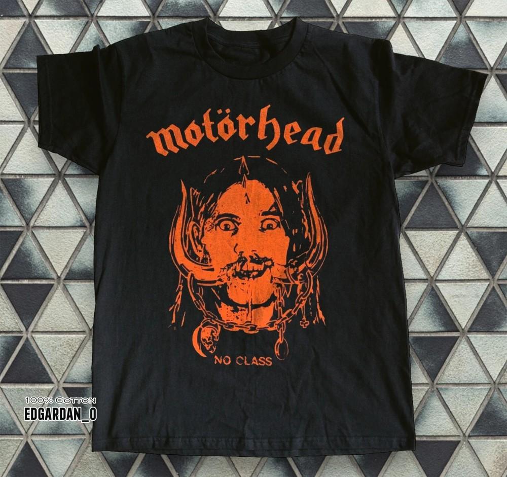 Motorhead No Class Логотип Хлопковая Черная Унисекс Футболка Размеры S-4XL Унисекс Футболка