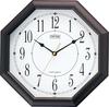 Настенные часы MAG Octagonal Analog Octago Silent Continuous Second Arrow Brown W-287BR-Z