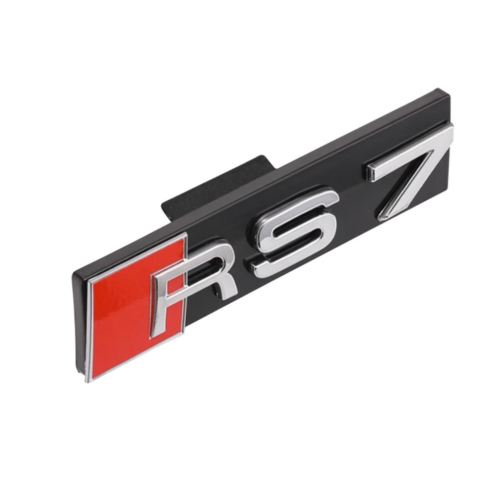 3D ABS Car Front Hood Grille Emblem Sticker Decor For Audi S3 S4 S5 S6 S7 S8 RS3 RS4 RS5 RS6 RS7 RS8 W12 V6 V8 SQ3 SQ5 SQ7 SQ8