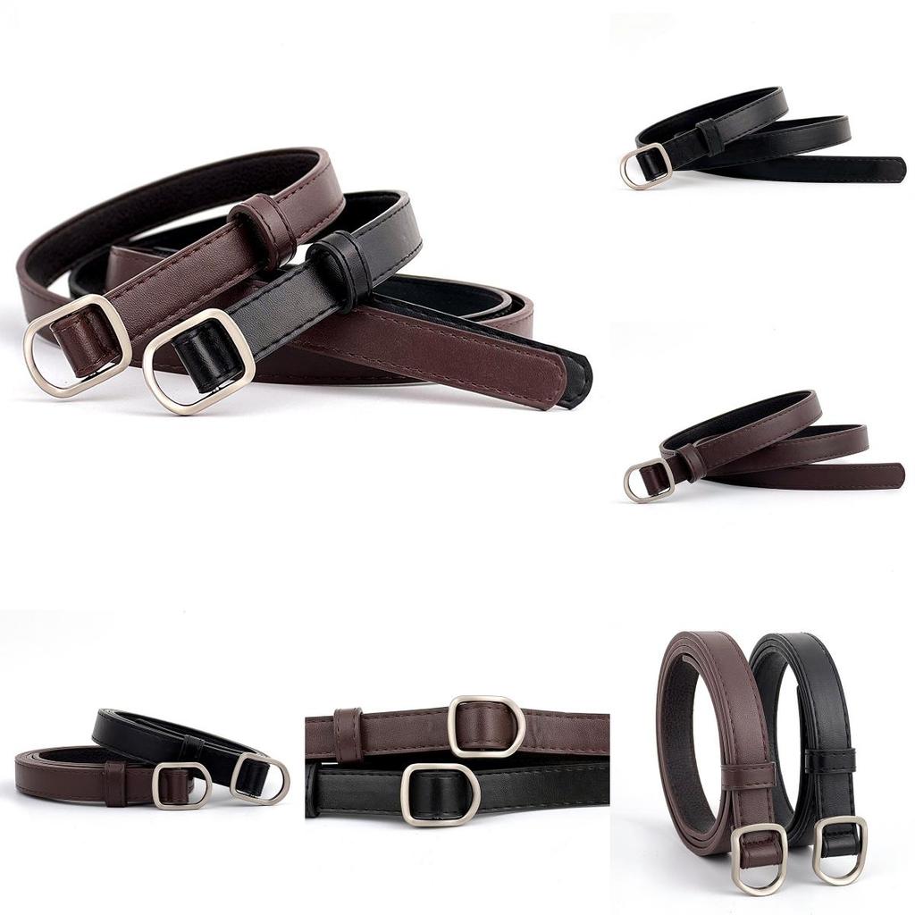Korean Trend Women's Belt Pu Leather With Sleek Buckle For Versatile Outfit Styling