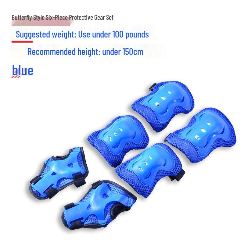 Детский комплект защитной экипировки для скейтборда и велосипеда с защитным шлемом и наколенниками