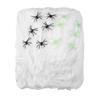 Decorations and Animations - White Spiderweb Decoration with Spiders 500 G Halloween