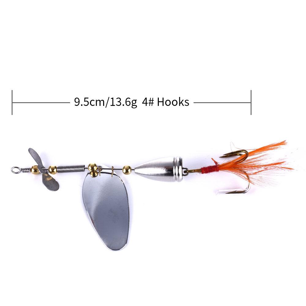 Рыболовные приманки Yediao, спиннербейт, комплект из твердого металла, набор приманок для спиннеров, приманка для окуня, щуки, форели, лосося, пресноводная рыбалка в соленой воде