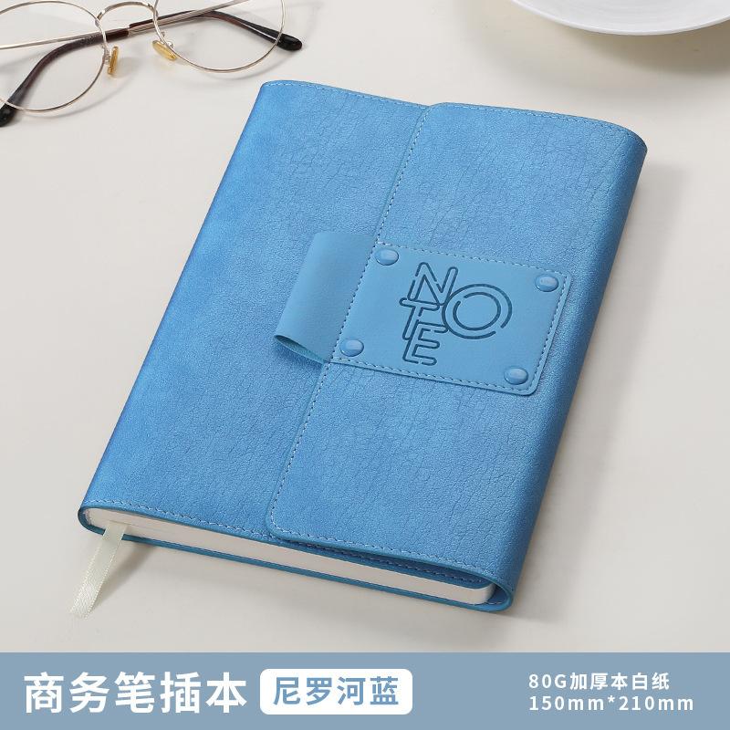 Enterprise Activity A6 Notebook Gift Box Set Creative Pen Buckle Notepad Full Custom Logo Business Office Faux Leather Cover