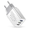3-портовое USB-зарядное устройство 2А: Стандартное путешествие по ЕС/США Зарядное устройство для телефона и планшета