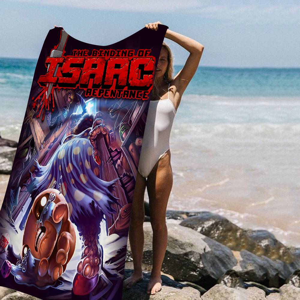 The B-Binding Of Isaac Beach Towel Colorful Bath Towels For Girl Microfiber Quick Dry Sand Free Beach Yoga Spa Gym Pool