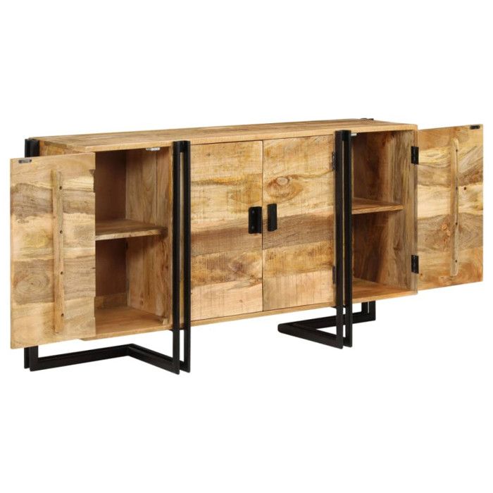 VidaXL Buffet Bois de manguier massif 150 x 40 x 80 cm