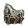 Decorative Indian Printing Block Wooden Horse Textile Stamps Hand Carved