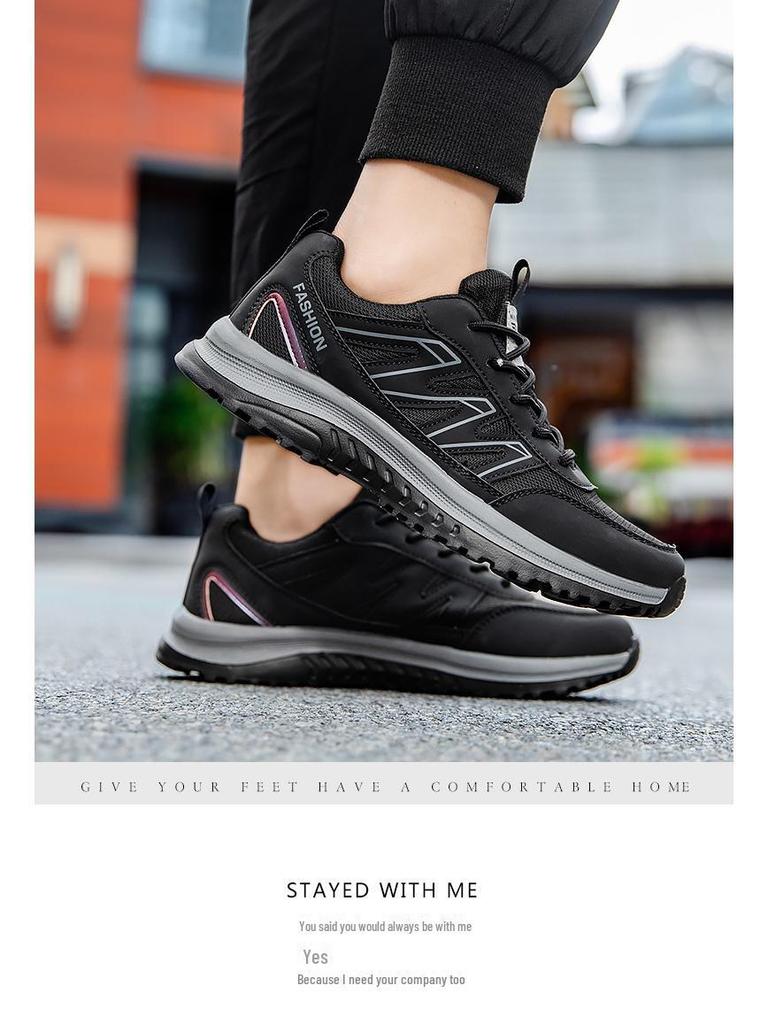 Men's Summer Outdoor Walking & Running Shoes - Breathable Mesh, Non-Slip, Soft Sole, Suitable for Middle-Aged & Elderly.