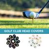 9Pcs Golfs Iron Cover Iron Head Cover Golfs Head Cover Color PU Leathers Iron Cover Golfs Club Cover with Big Number