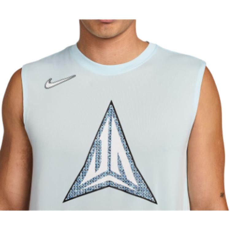 Nike Футболка без рукавов с логотипом свободного кроя и круглым вырезом, мужская, синяя FZ8080-474