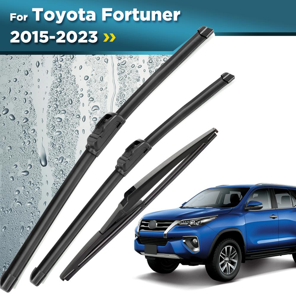 For Toyota Fortuner 2015-2023 2016 2017 2018 2019 Wiper Front&Rear Wiper Blades Windshield Windscreen Window Brushes 22"+16"+12