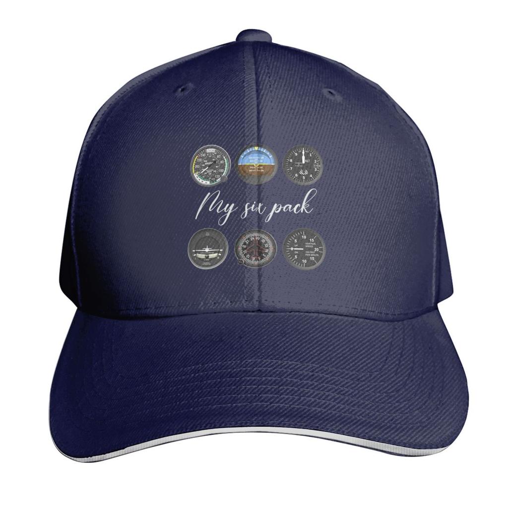 Pilot Cockpit Airplane Six Pack Flight Intruments Cap Casual Baseball Caps Adjustable Hat Hip Hop Summer Unisex Baseball Hats