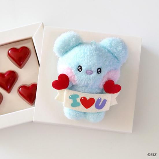 BT21 Брелок для ключей Minini Plush I LOVE YOU ver.