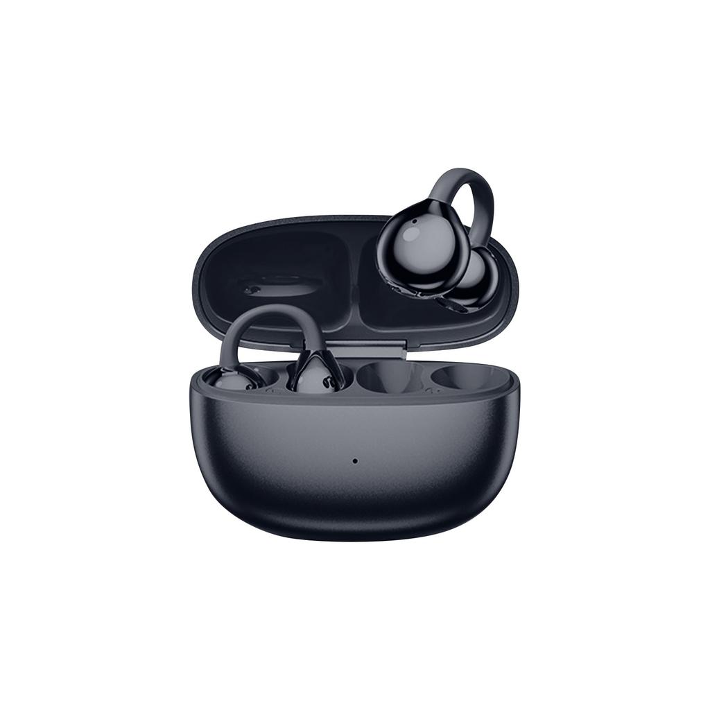 Беспроводная Bluetooth-гарнитура для перевода с ушной клипсой, сверхдолговечность, спортивное шумоподавление, Bluetooth 5.4, зарядка Type-C, IPX5, водонепроницаемость