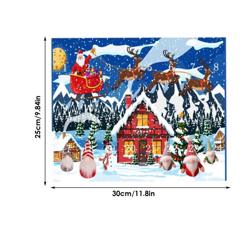 2025 Christmas Gnome Advent Calendar Gnome Christmas Decorations 24 Days Christmas Countdown Ornaments Dwarf Dolls Collections