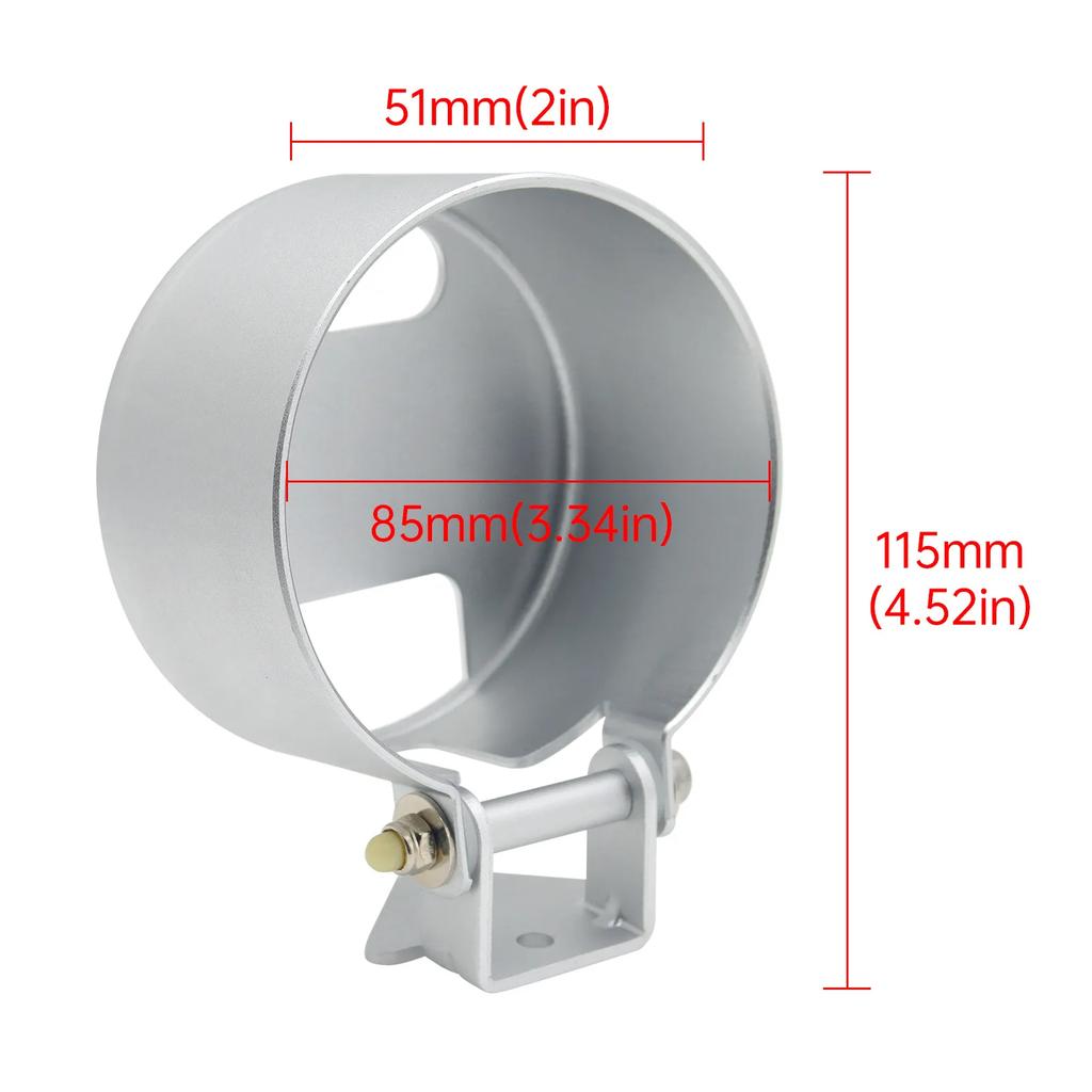 52mm/85mm Car Meters Holder GPS Speedometer Holder Aluminum Material Car Meters Holder Universal Gauge Cup Dash Pod Mount Holder