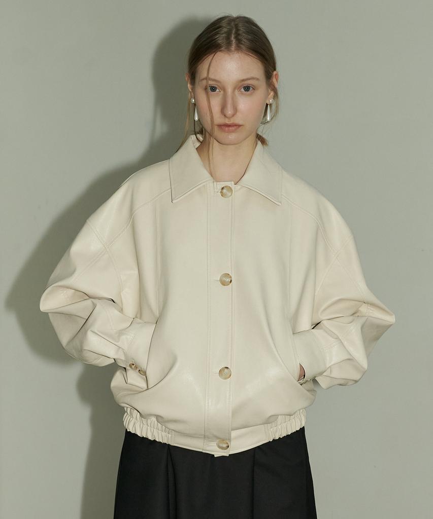So Ir Vegan Leather Jumper - Cream