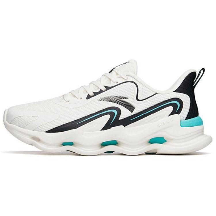 Anta Универсальные амортизирующие нескользящие прочные дышащие низкие кроссовки для бега для мужчин белые черные 112215555-4