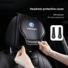 Rsq1 Кожаная Накидка на Подголовник Автомобиля Переднее Заднее Сиденье Подушка Защитный Комплект Для VW Golf Polo Tiguan Touran Jetta Passat CC T5 GTI Caddy Eos