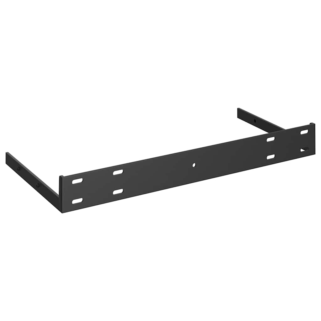 Floating Shelves Set (4 pcs) High Gloss Black 50 x 23 x 3.8 cm MDF