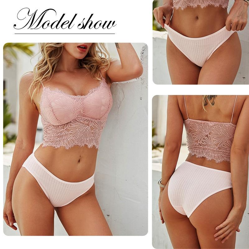 FINETOO 3 шт./компл. хлопковые трусики для женщин, сексуальные трусы с низкой посадкой, женские трусы M-XL, женское однотонное нижнее белье, нижнее белье для девочек