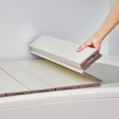 Belca (Belca) Ag+ Silver Ion Bath Lid, Foldable, Compact, 75cm Wide x 151.8cm Long, White, Lightweight, Antibacterial, Mildew-Resistant, and Stain-Res