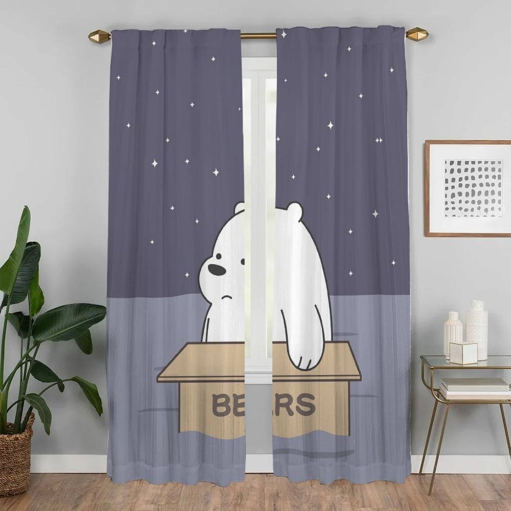 Домашний интерьер Шторы 2 шт. Милые голые украшения на Хэллоуин Шторы для спальни Оконные шторы для комнаты 2 панели Шторы для ребенка