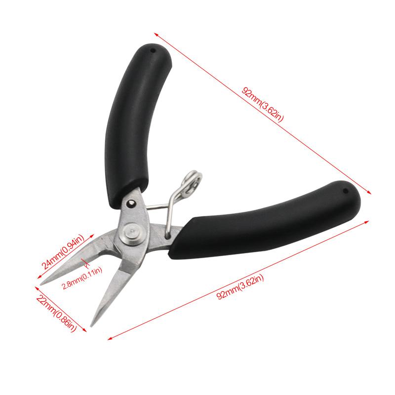 Плоскогубцы из нержавеющей стали ручной работы DIY модель беззубые остроносые косые маленькие ювелирные