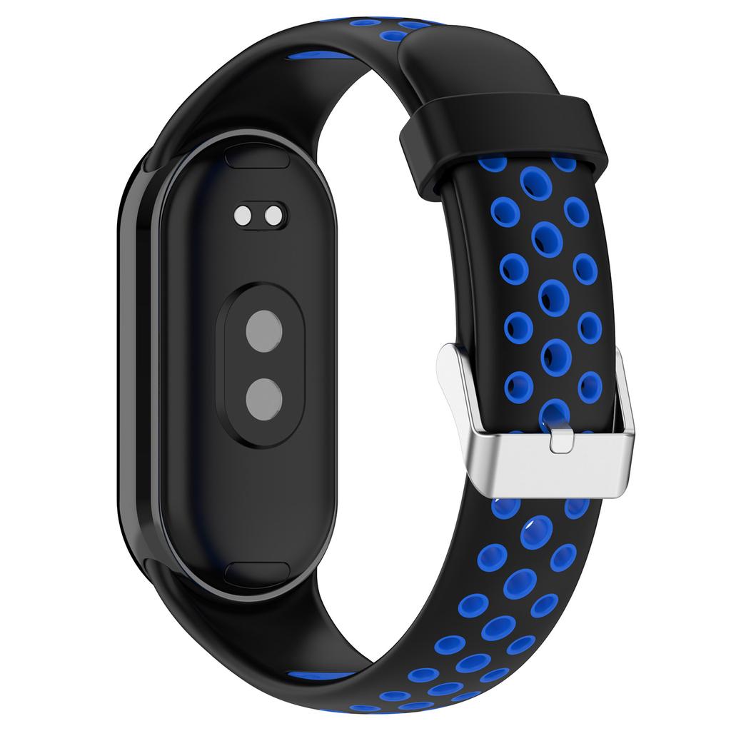 Для Xiaomi Smart Band 9 NFC/9/8 NFC/8 Ремешки для часов Силиконовый ремешок с разъемом из нержавеющей стали
