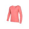 Logo Print Crew Neck Long Sleeve T-Shirt Women Tops Pink 938435-808