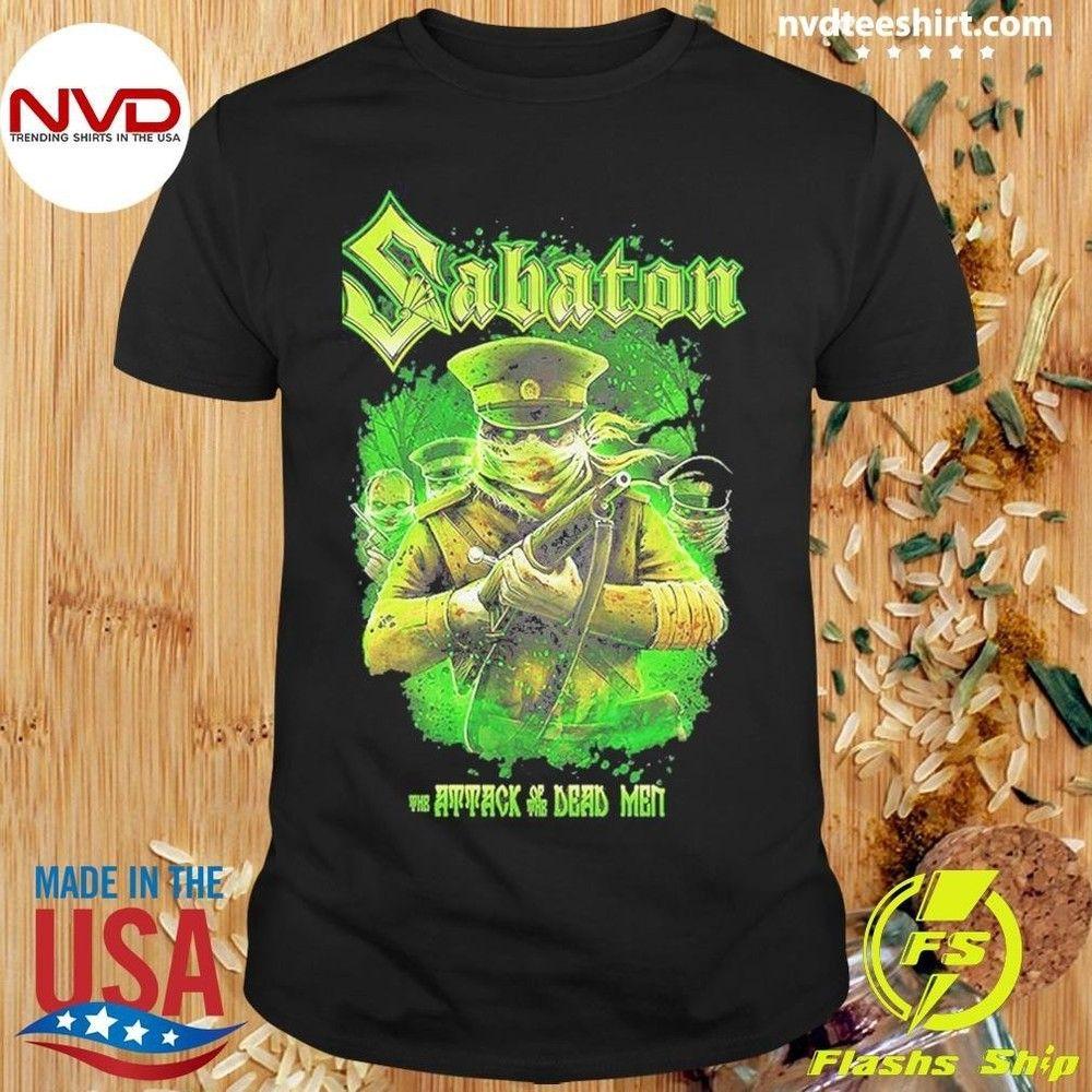 Unisex shirt Cotton Oversize Large Size Sabaton Attack Of The Dead Men Shirt NG3396