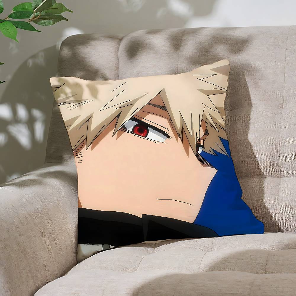 Cute BBakugo KatsukiS Anime Customizable Square Pillowcases Stylish And Soft Perfect For Beds Cars And Sofas