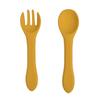 Silicone cutlery for children and babies to learn to eat Silicone cutlery for children and babies to learn to eat - DARK PINK