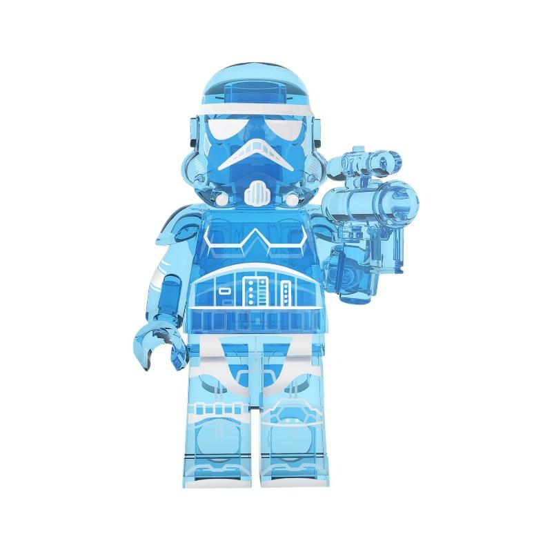 KT1035 Star Wars Transparent Darth Stormtrooper Clone Captain Phasma Building Block Figure Toy