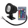 5 Вт RGB наружный водонепроницаемый светодиодный светильник для бассейна садовый светильник с пультом дистанционного управления (черный)