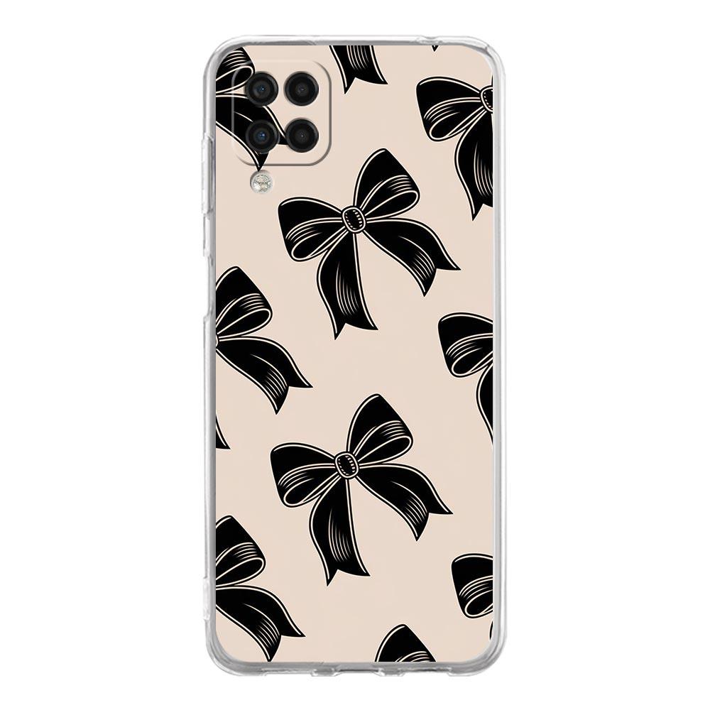 Чехол для телефона Samsung Galaxy A13 A33 A35 A55 A73 A53 A23 A51 A71 A21S A31 A41 A05s A03S A15 A25 5G Cover Милый Розовый Сердечко Бантик