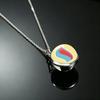 1Pc Pokemon Evolution Stone Double Sided Ball Necklace, Anime Game Choker for Men Women