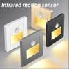 PIR Motion Sensor Wall Lamp Switch Human Body Sensor Footlights  180° Sensor Range for Porch Corridor Corner Stair Lamp