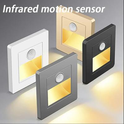 PIR датчик движения, настенный светильник, переключатель, датчик человеческого тела, рампы, диапазон датчика 180 ° для крыльца, коридора, угловой лестничный светильник