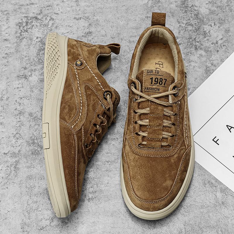 Мужская обувь из натуральной кожи в британском стиле, трендовая удобная повседневная обувь, уличные мужские кроссовки, мокасины, мужская обувь на плоской подошве