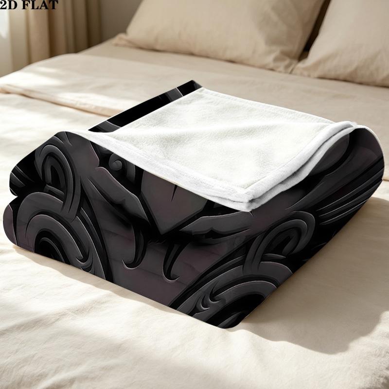 1PC New Zealand Warriors Patterned Flannel Blanket Suitable For All Seasons For Home Decor Warmth And Comfort Gifts Holiday Present