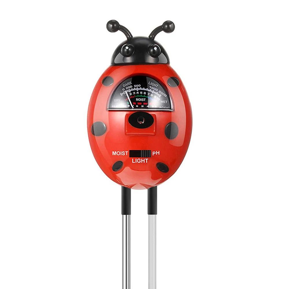 3 в 1 Тестер pH почвы ЖК-экран Температура растения Влажность окружающей среды Метр Влагомер почвы Датчик Использование для комнатных и уличных растений