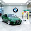 1:34 BMW I4 M50 Зарядная станция Supercar Литой Модель Автомобиля Игрушка Литье под давлением Звук и Свет Автомобильные Игрушки Для Детей Транспортное средство