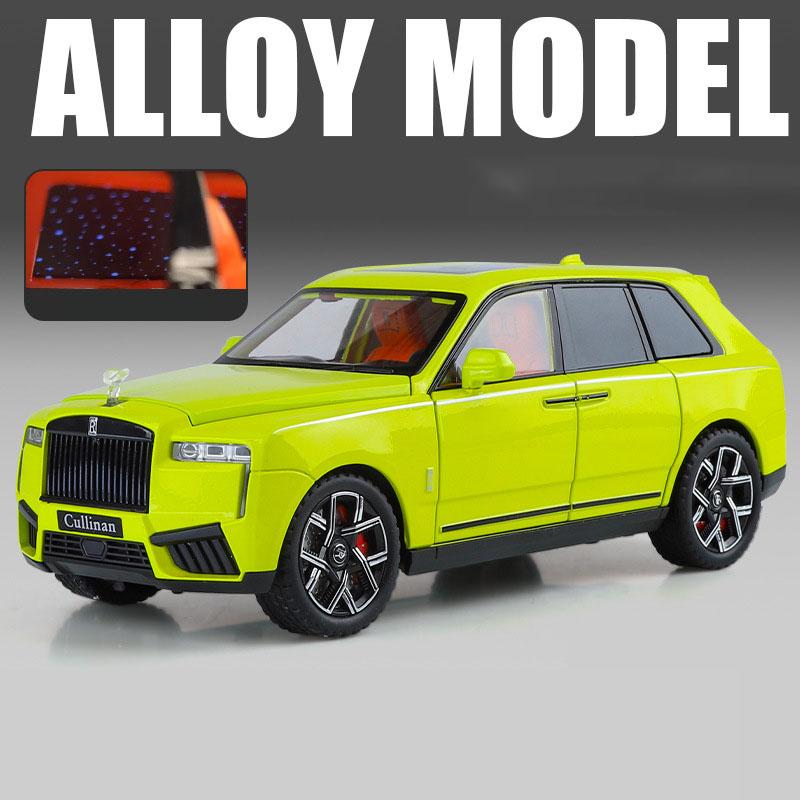 1/24 2025 Rolls Royce Внедорожник Cullinan Сплав Роскошный Модель Автомобиля Литье под Давлением Металлическая Игрушечная Машина Транспортные Средства Модель Звук Свет Симуляция Подарок для Детей