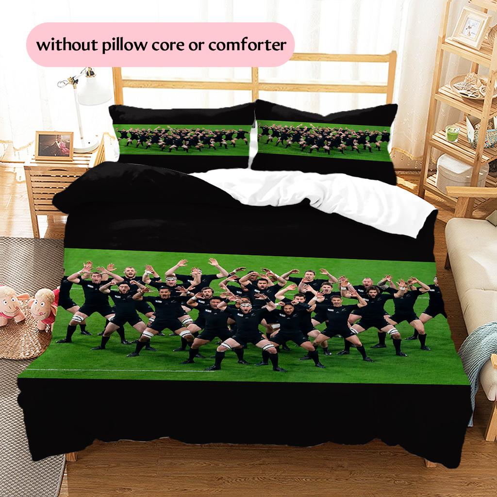 All Blacks Pattern Bedding Home Decoration Birthday Gift (1 * duvet cover + 2 * pillowcase, without core)