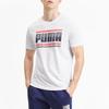 Новая графическая футболка PUMA с коротким рукавом, мужская, белая 580191-02