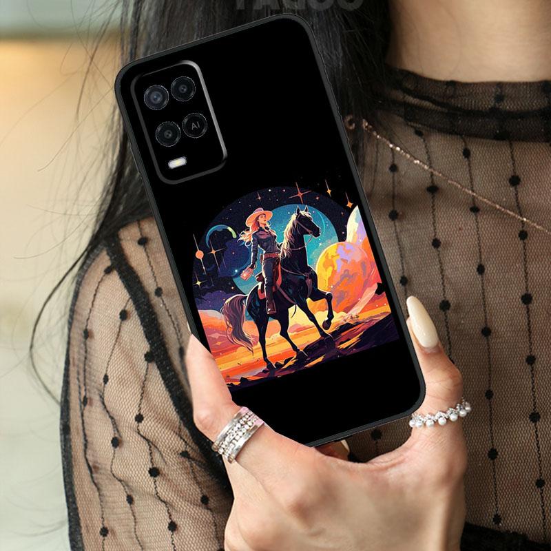 Чехол 'Космическая ковбойка' для Oppo A80 A60 A40 A17 A57 A77 A74 A54 A94 A78 A98 A18 A38 A58 A96 A76 A16 A15 A5 Pro